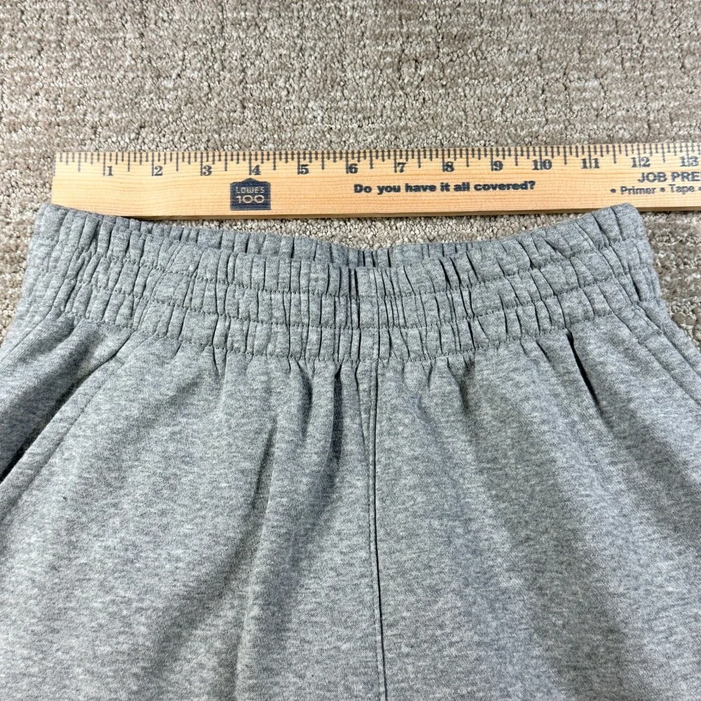 Nike‎ Kids Joggers Fleece Sweatpants Logo L Gray Cotton Blend Athletic